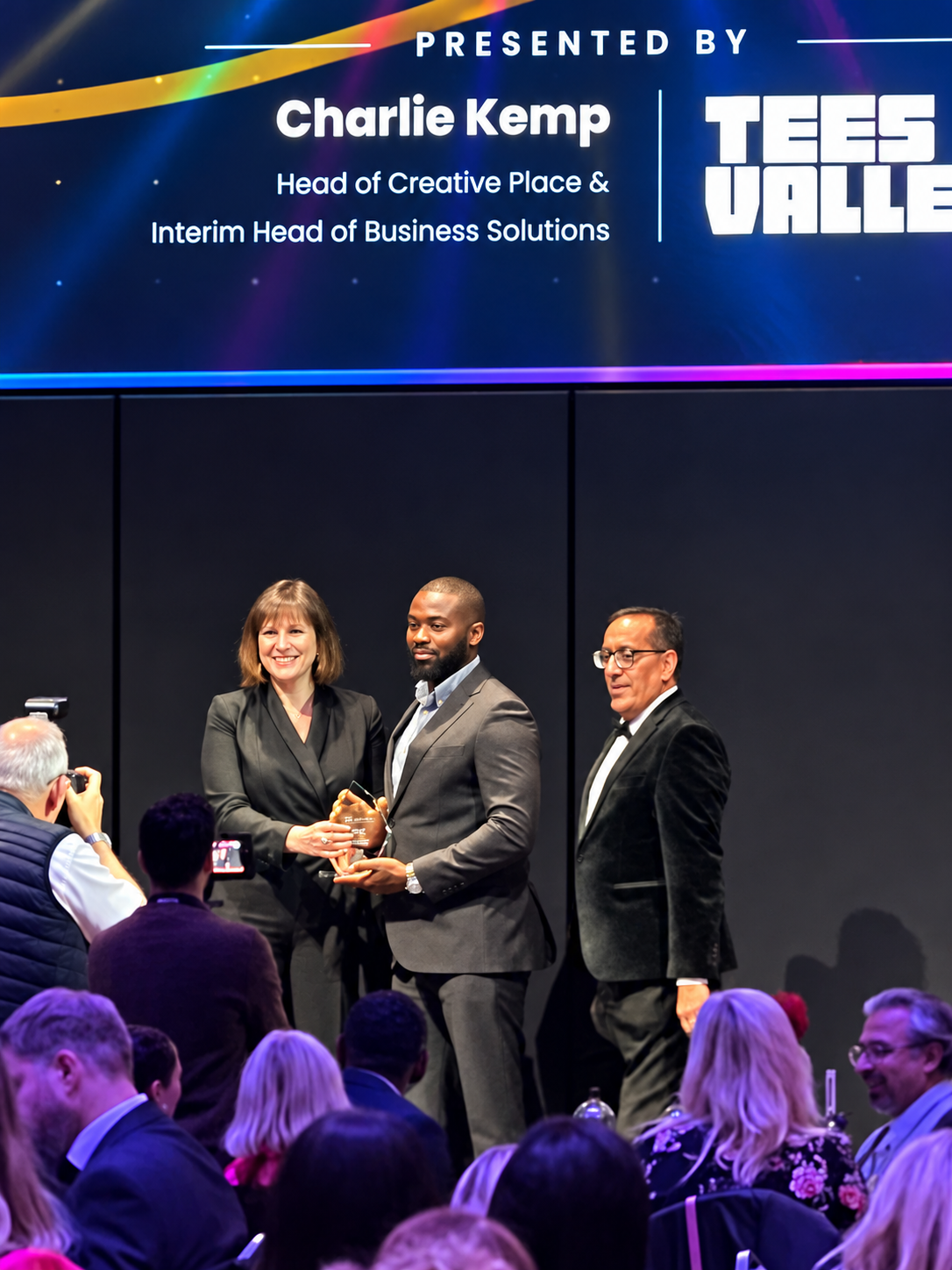 Samson Adewole receives the Business Person of the Year award